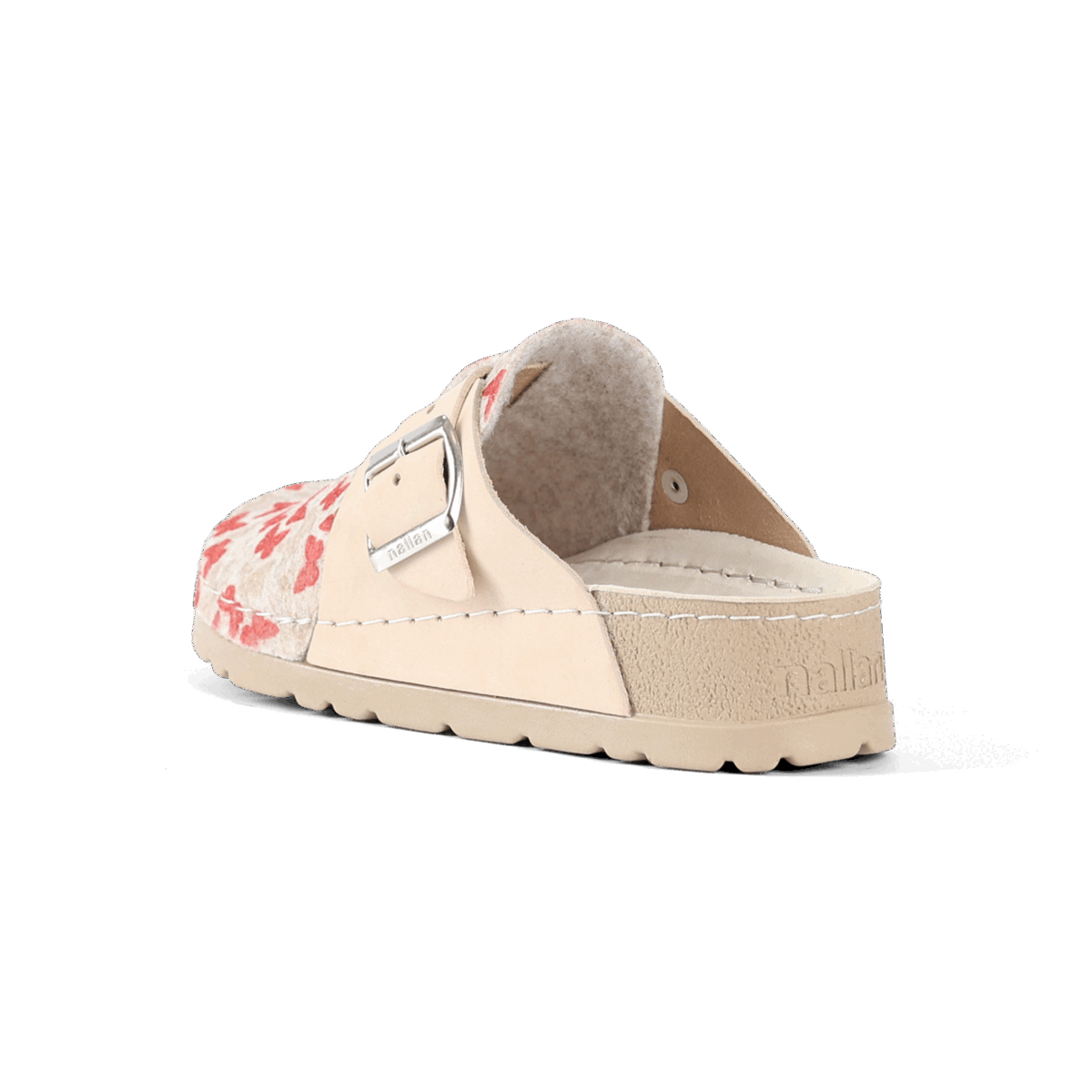 NALLAN Lana Beige butterfly felted wool slippers – view 4