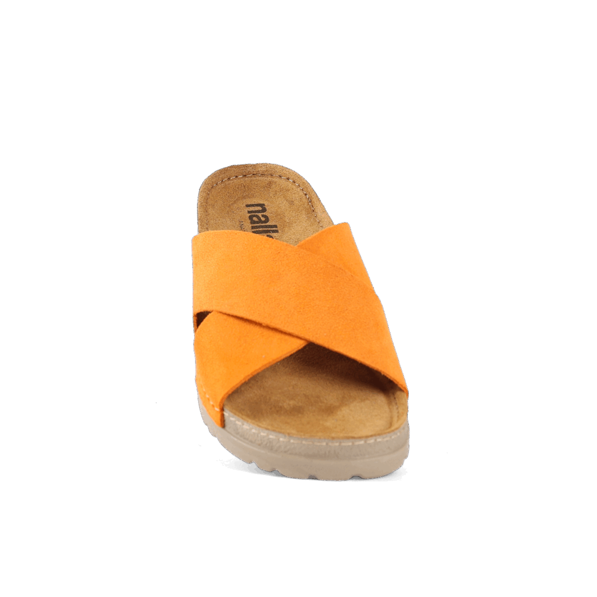 NALLAN Zoe Carrot women's leather slides – view 8