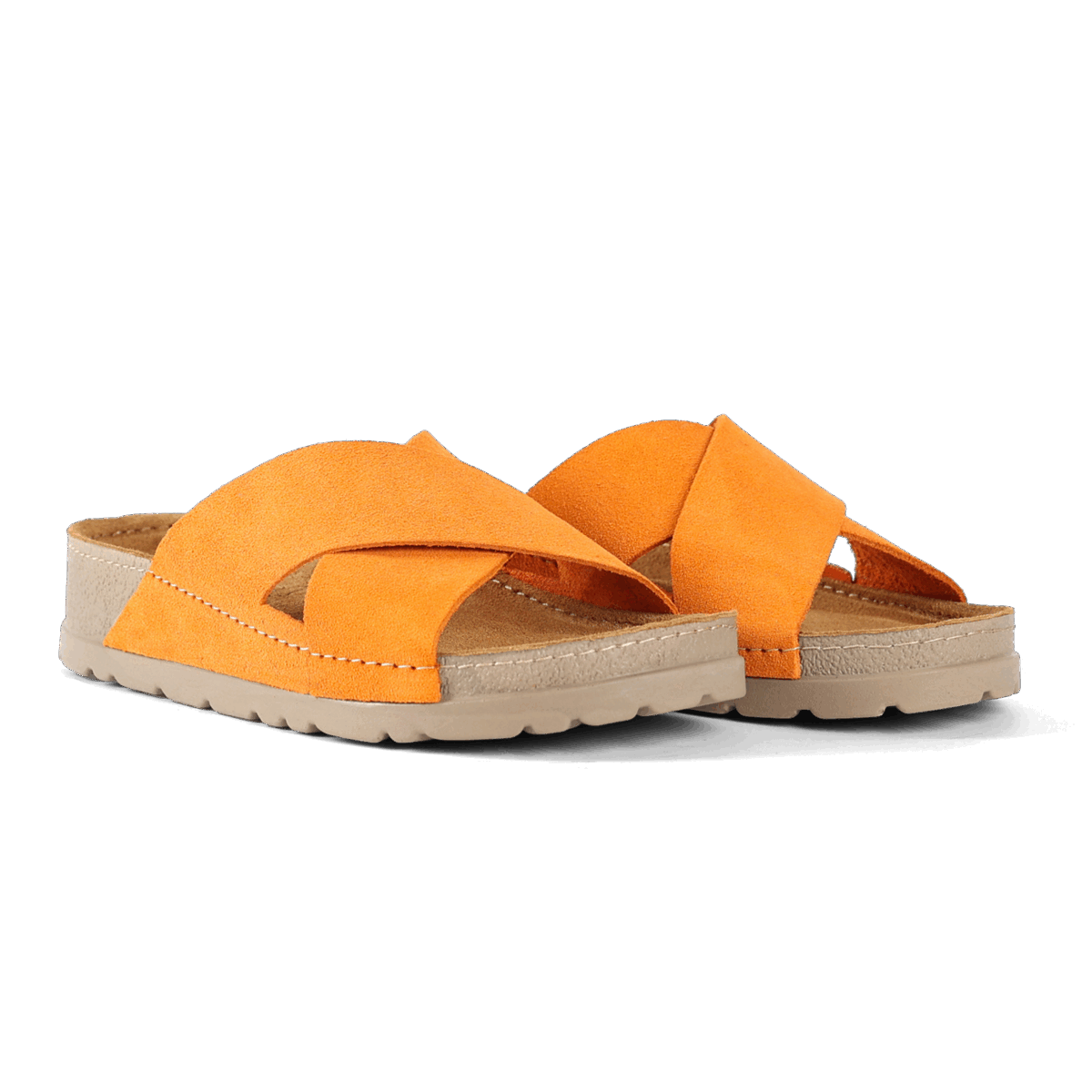 NALLAN Zoe Carrot women's leather slides