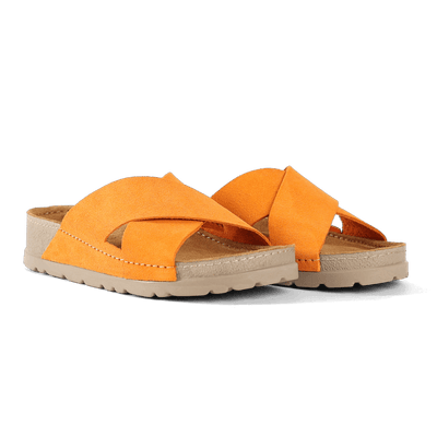 NALLAN Zoe Carrot women's leather slides