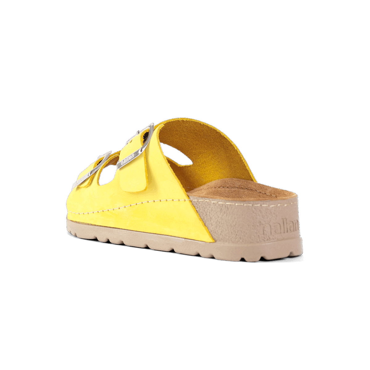 NALLAN Rubik Yellow women's two-strap slides – view 5