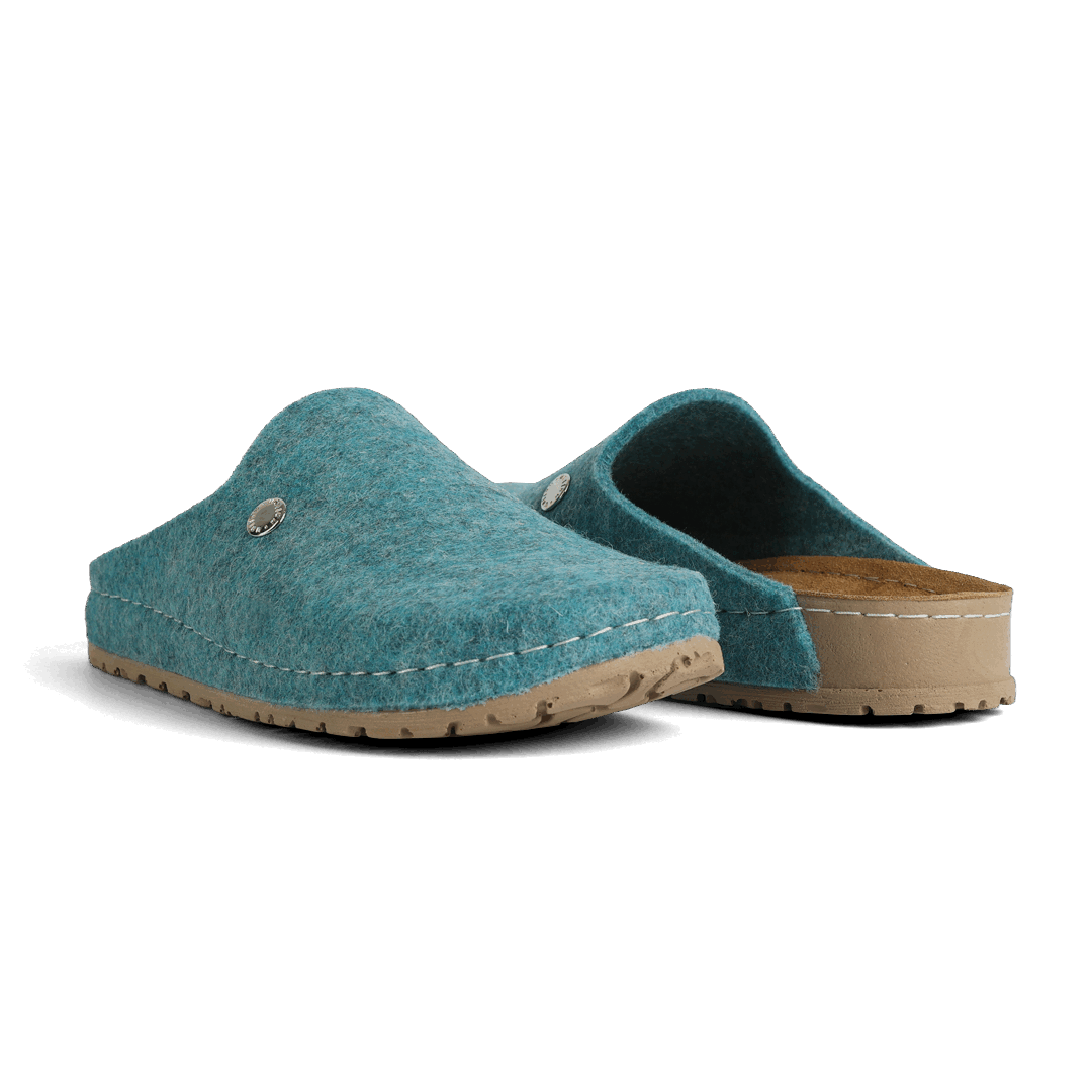 NALLAN Lana Blue felted wool slippers – view 2