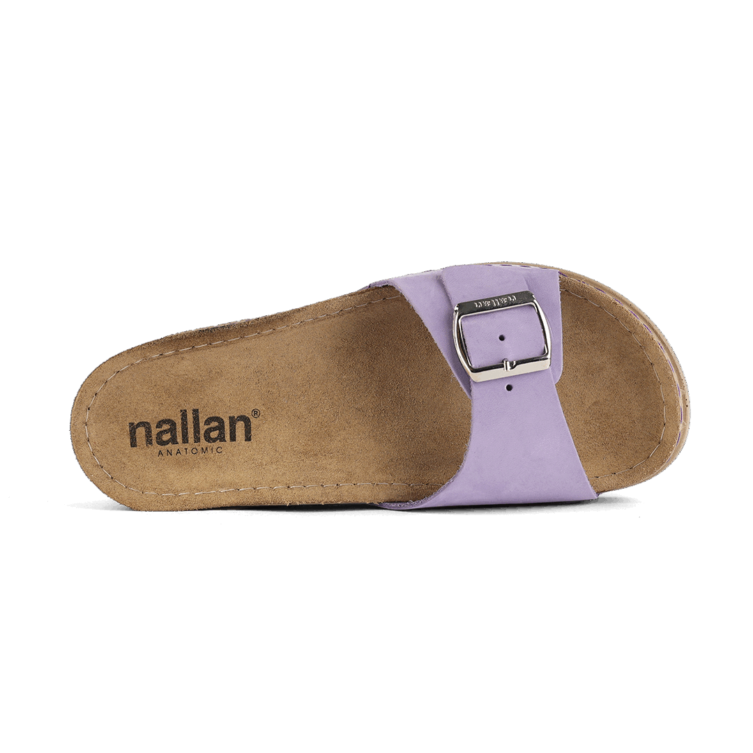NALLAN Lura Lila women's buckle slides – view 4