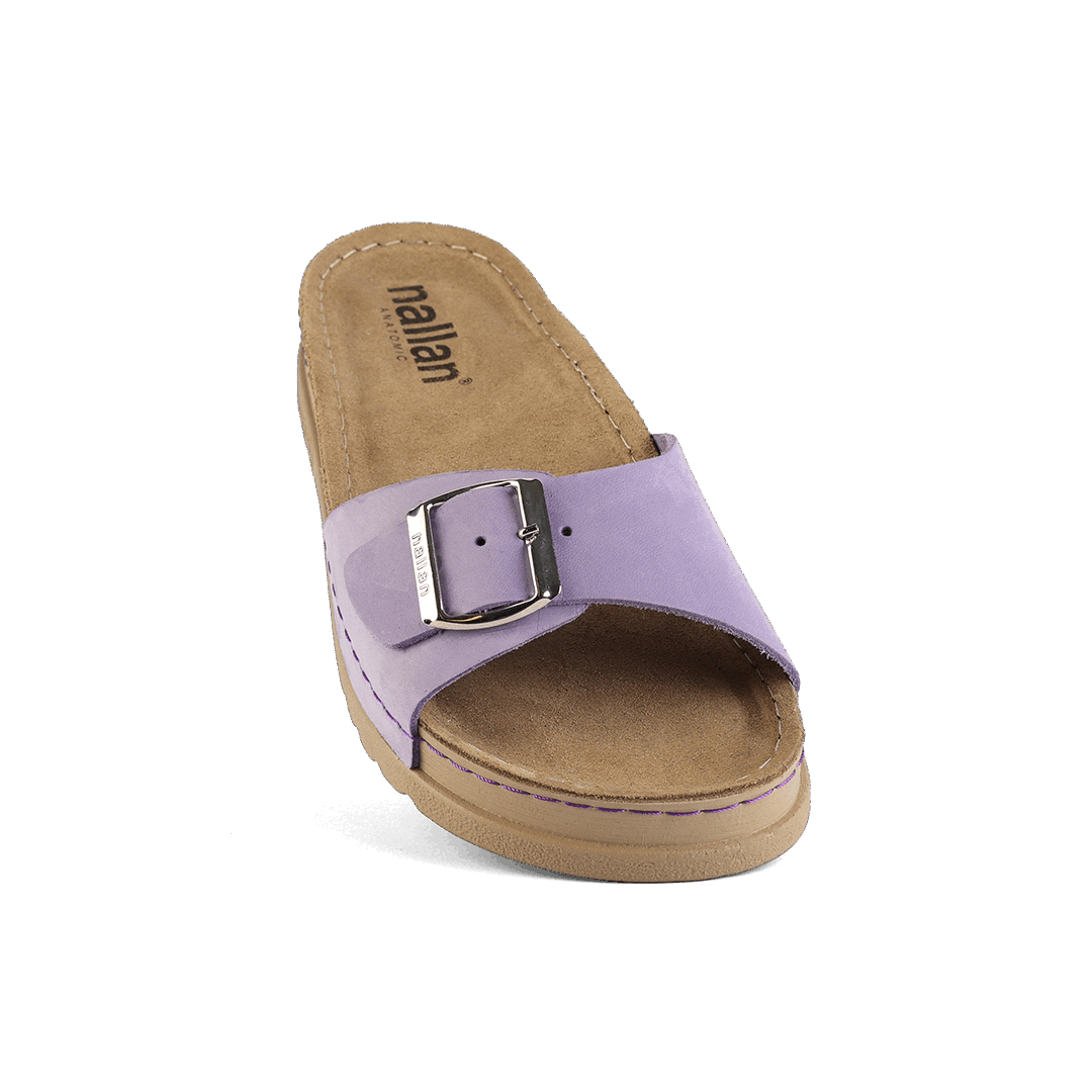 NALLAN Lura Lila women's buckle slides – view 8