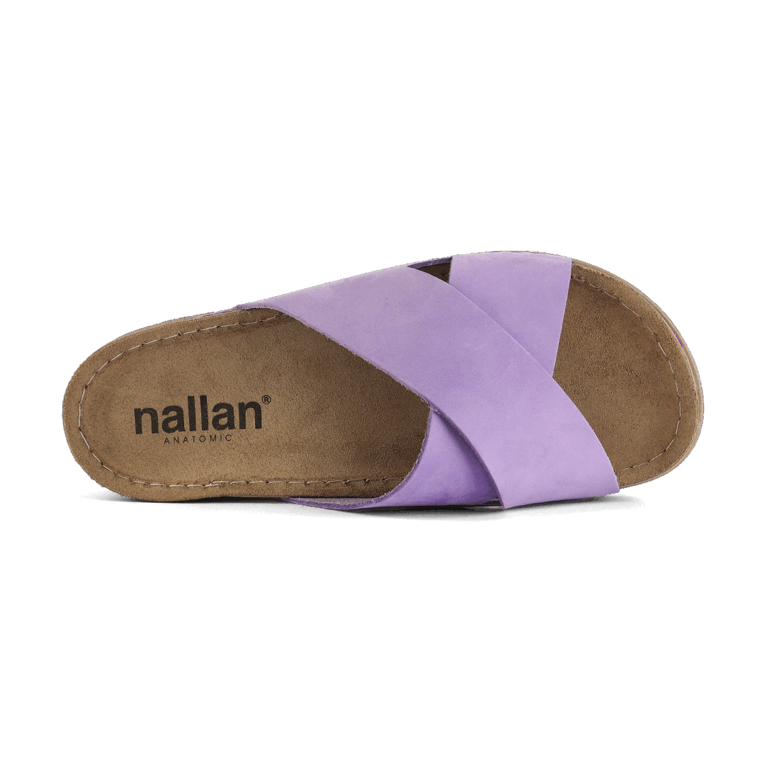 NALLAN Zoe Lila women's leather slides – view 4