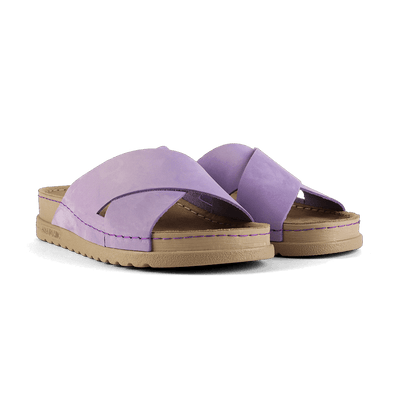 NALLAN Zoe Lila women's leather slides