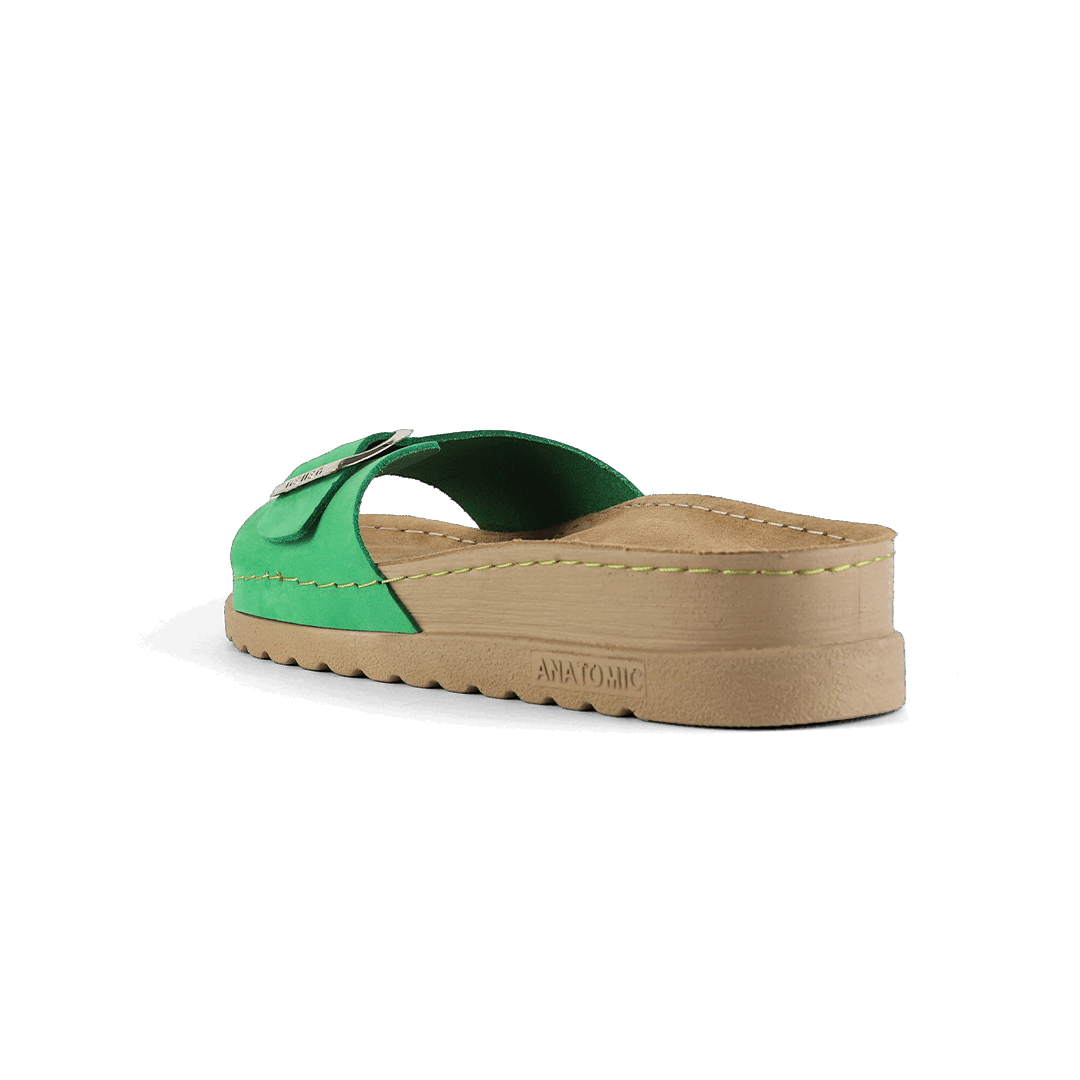 NALLAN Lura Green women's buckle slides – view 5