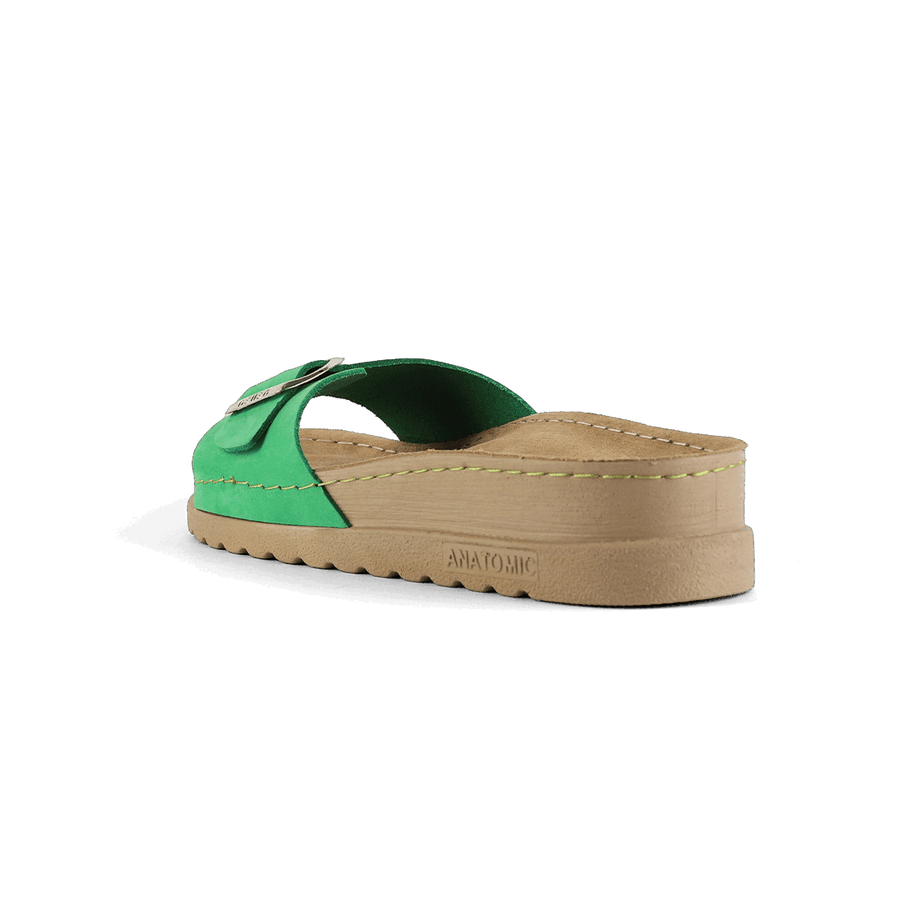 NALLAN Lura Green women's buckle slides – view 5