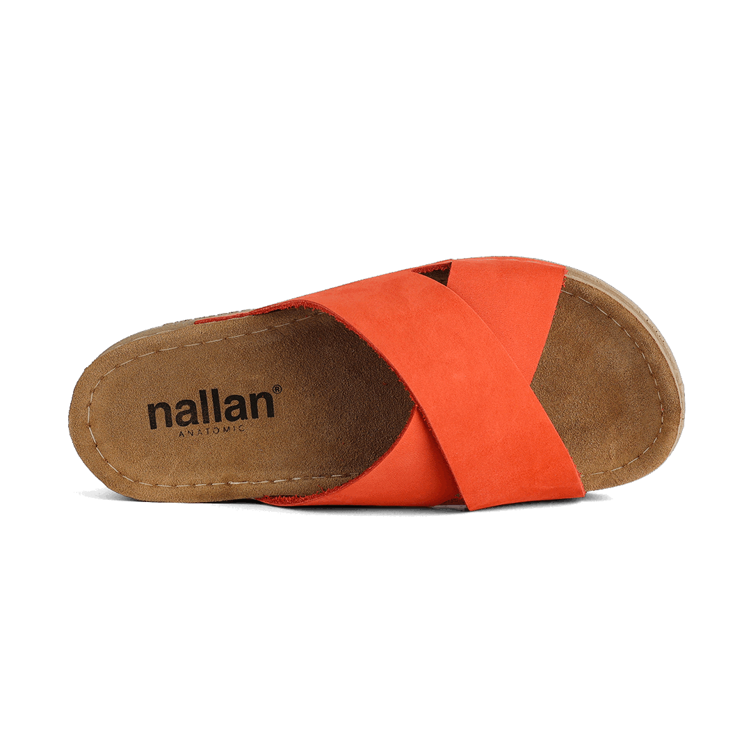 NALLAN Zoe Flame women's leather slides – view 4