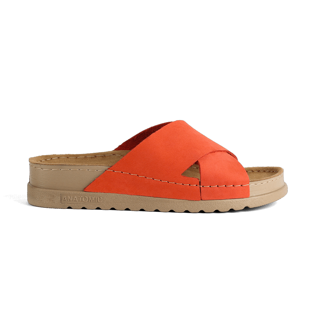 NALLAN Zoe Flame women's leather slides – view 6