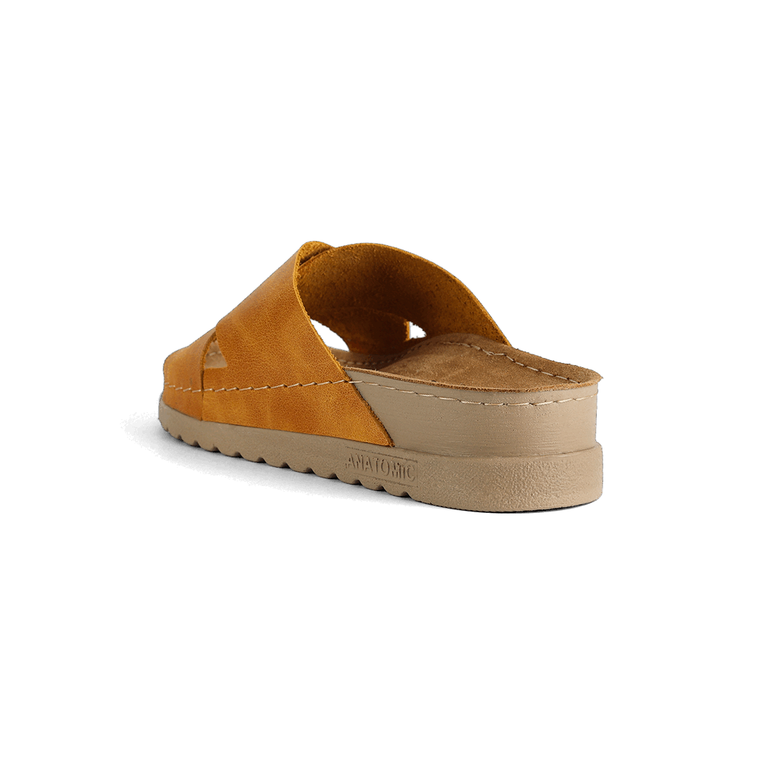 NALLAN Zoe Gold women's leather slides – view 5