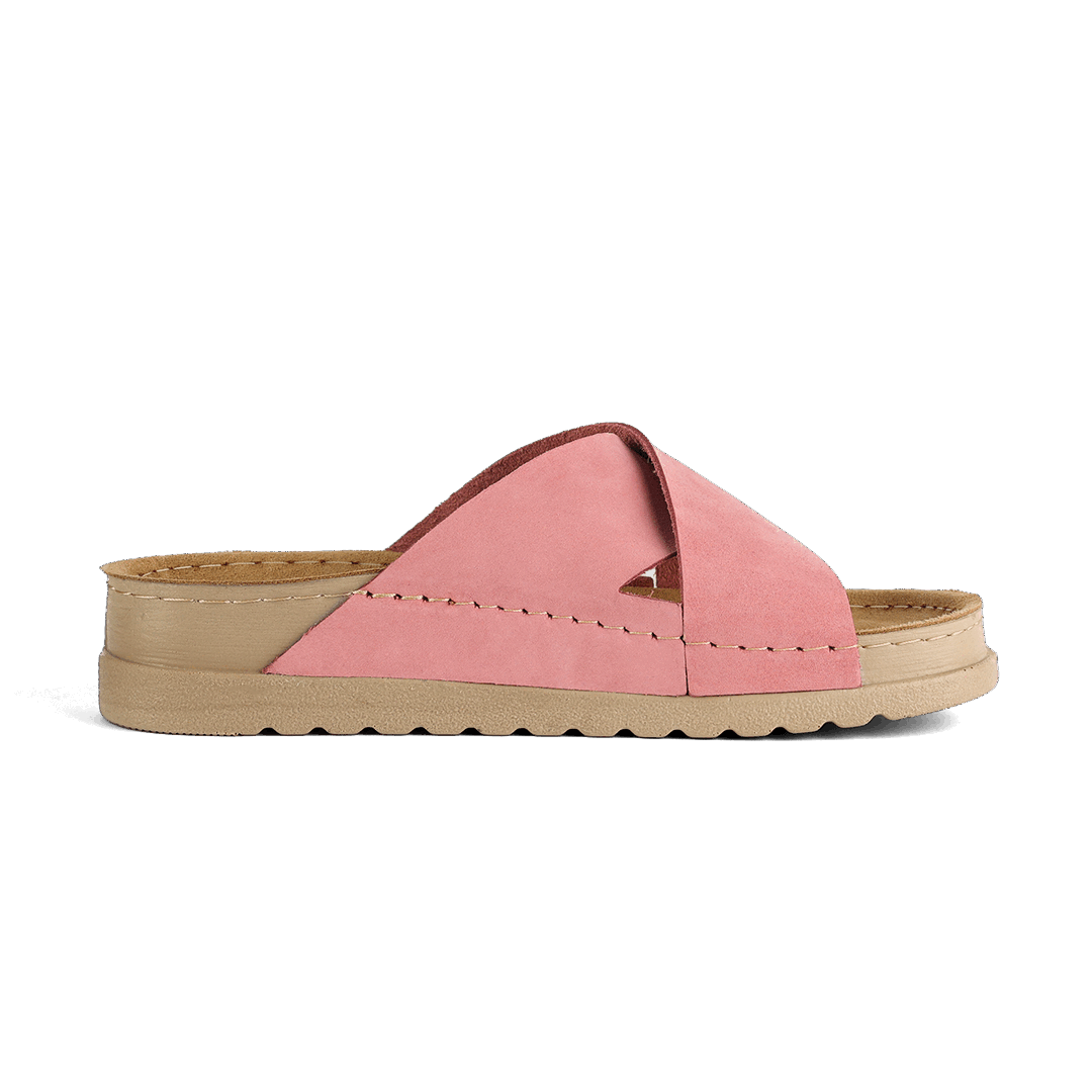 NALLAN Zoe Pink women's leather slides – view 7