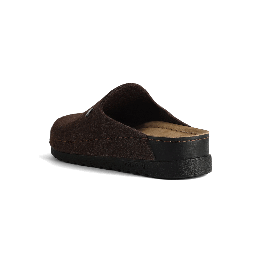 NALLAN Lana Dark Brown felted wool slippers – view 4