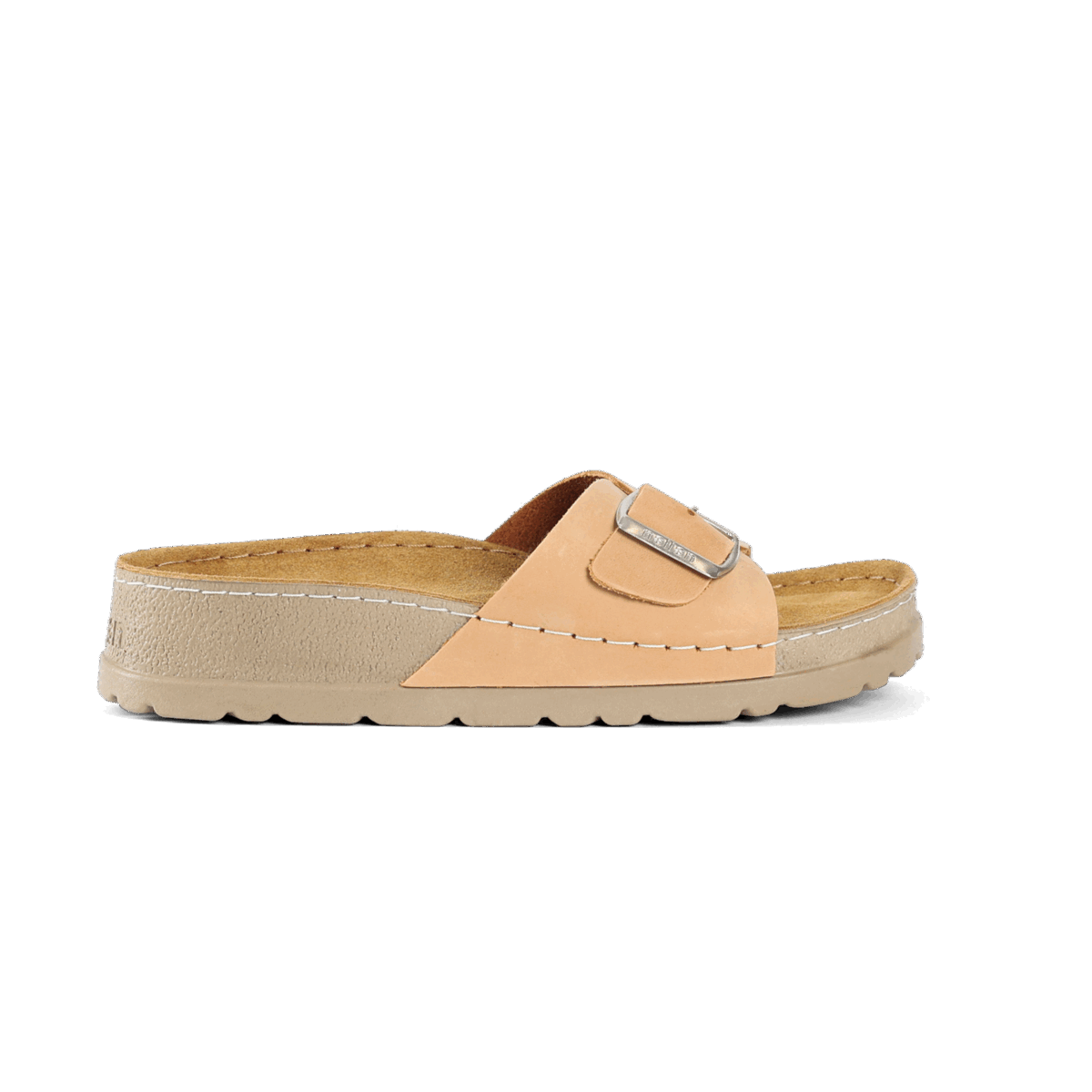 NALLAN Lura Camel women's buckle slides – view 6
