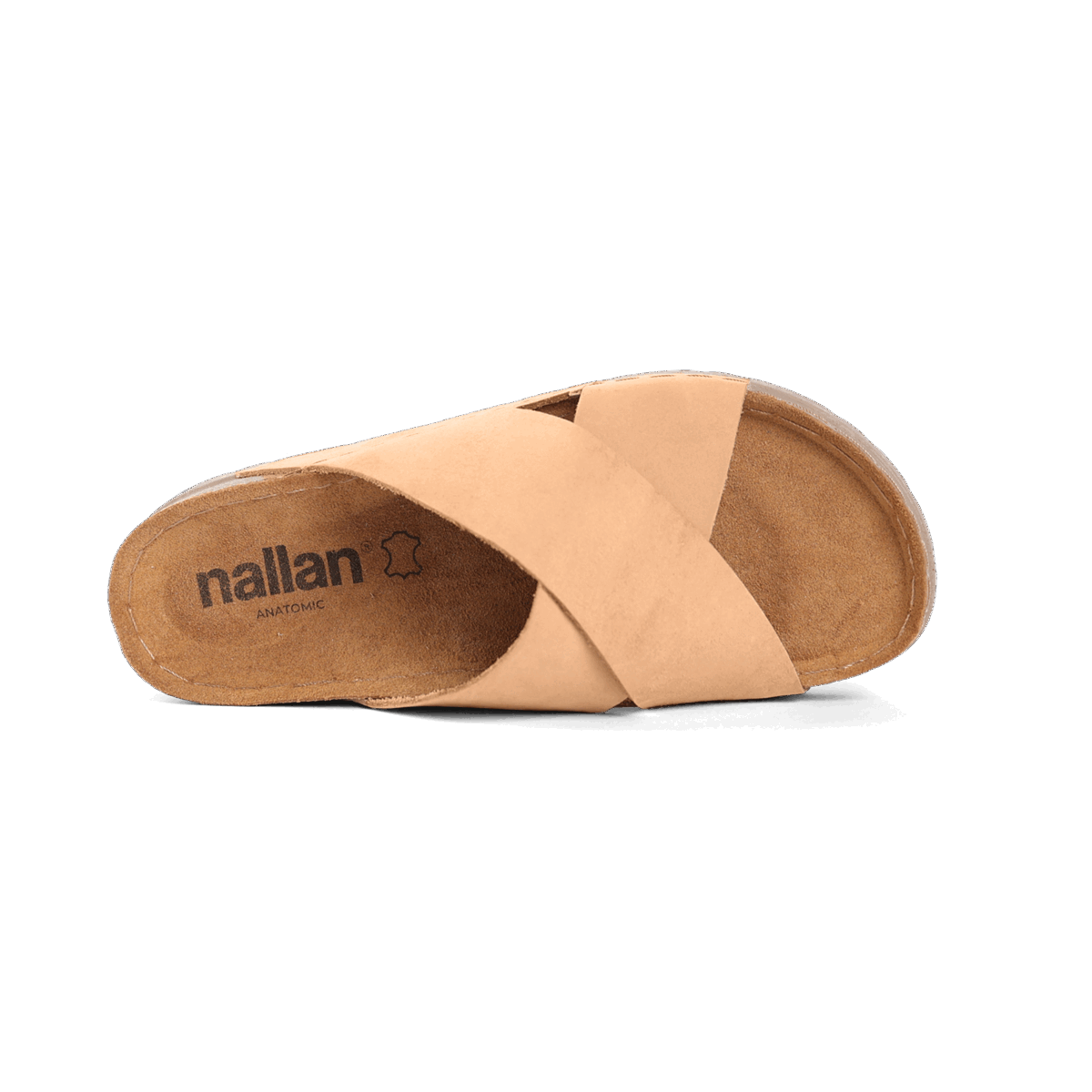 NALLAN Zoe Sand women's leather slides – view 4