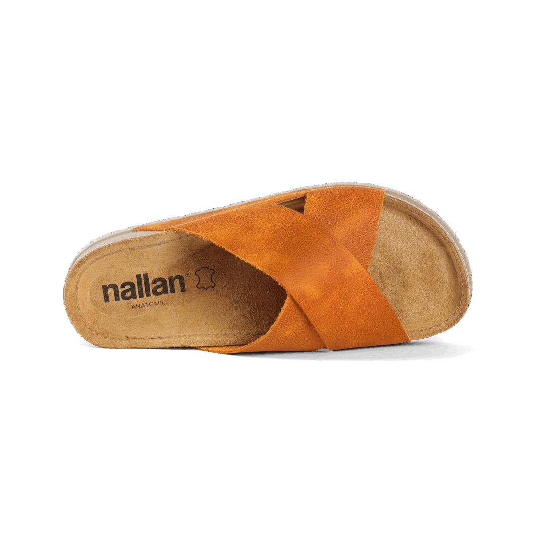 NALLAN Zoe kokos – ženske kožne natikače, slika 4