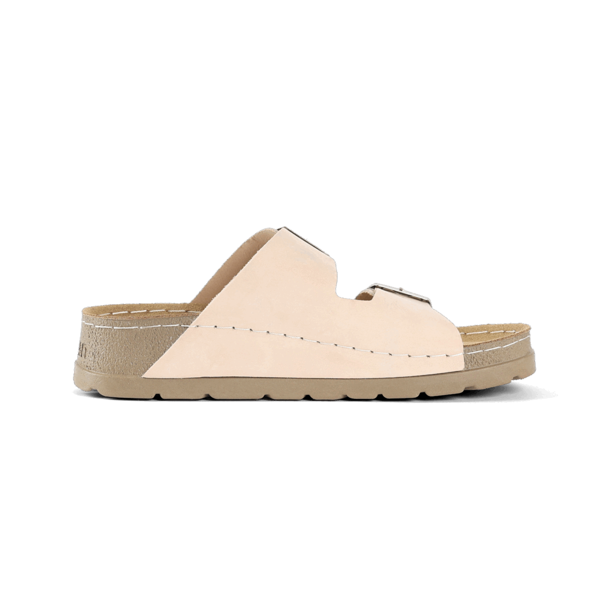 NALLAN Rubik Beige women's two-strap slides – view 7