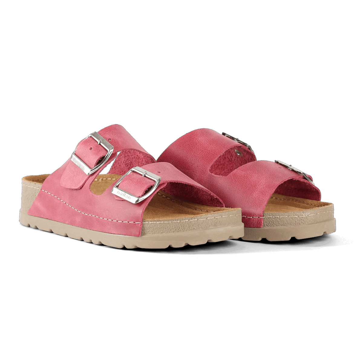 NALLAN Rubik Blus women's two-strap slides