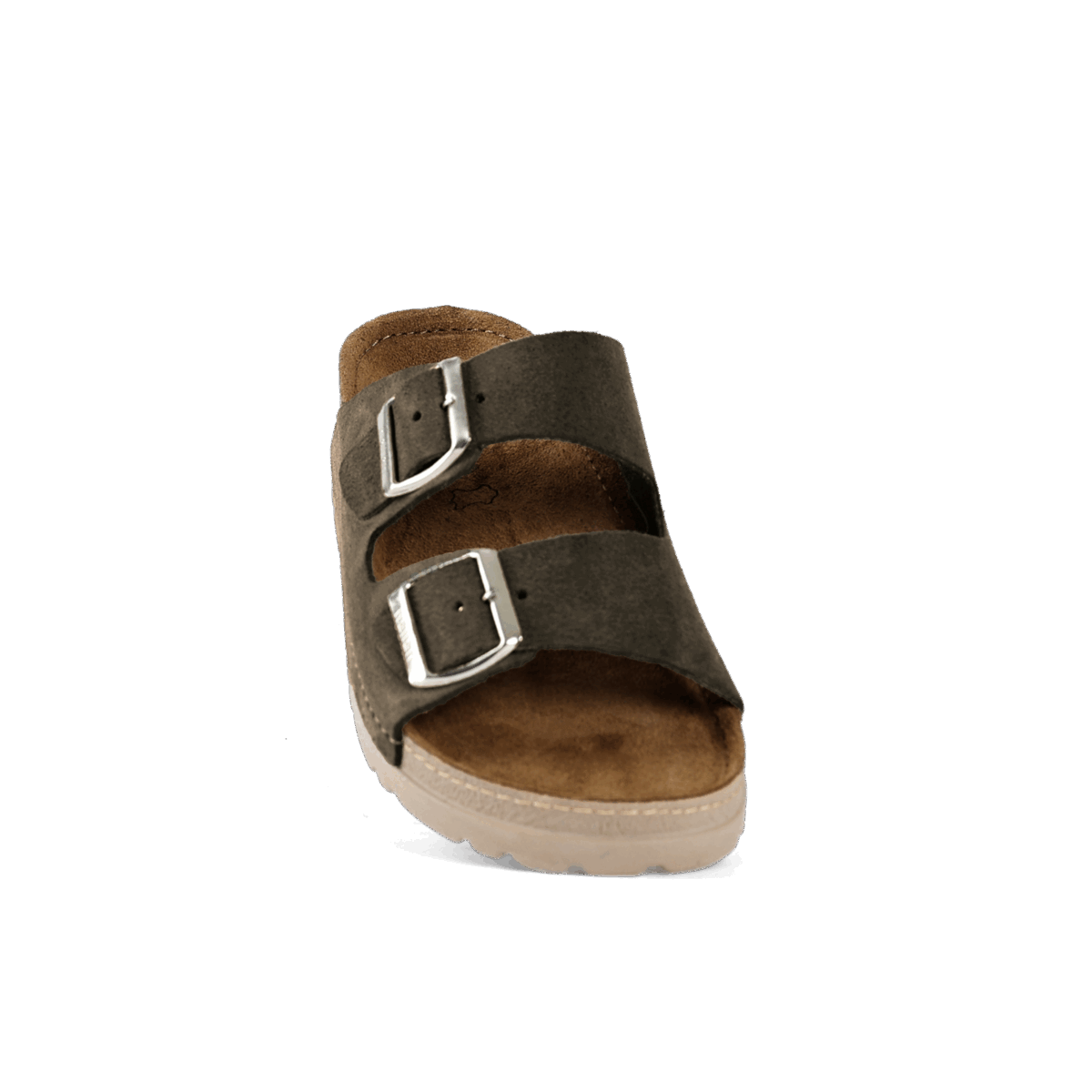 NALLAN Rubik Taupe men's two-strap slides – view 8