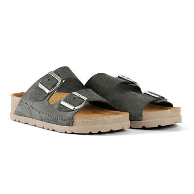 NALLAN Rubik Mink men's two-strap slides