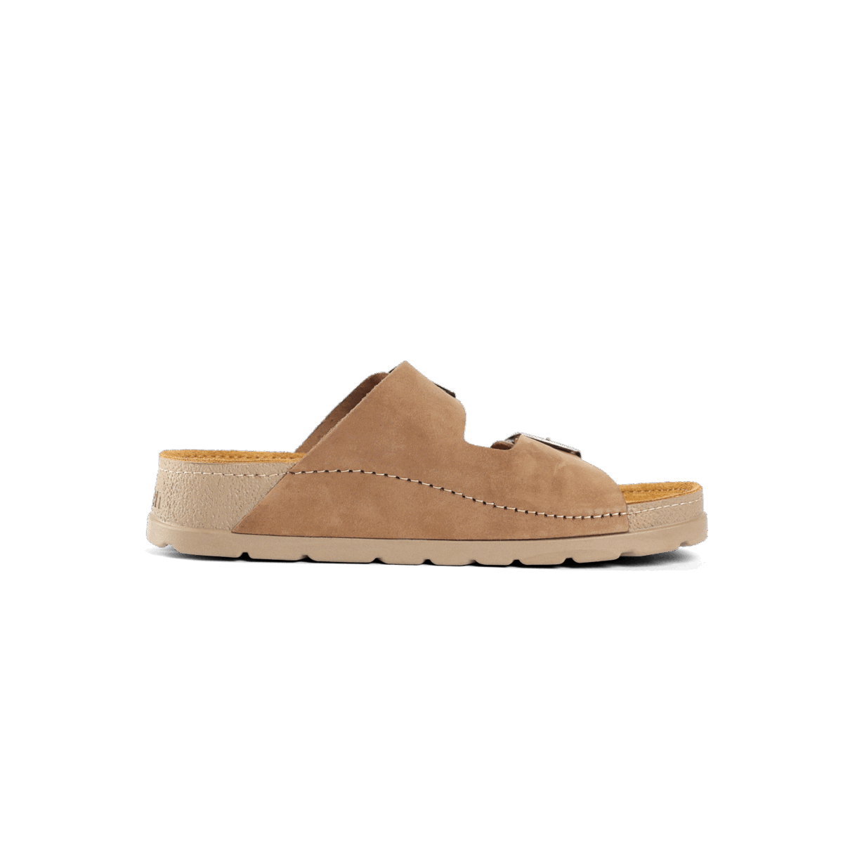 NALLAN Rubik Olive women's two-strap slides – view 7