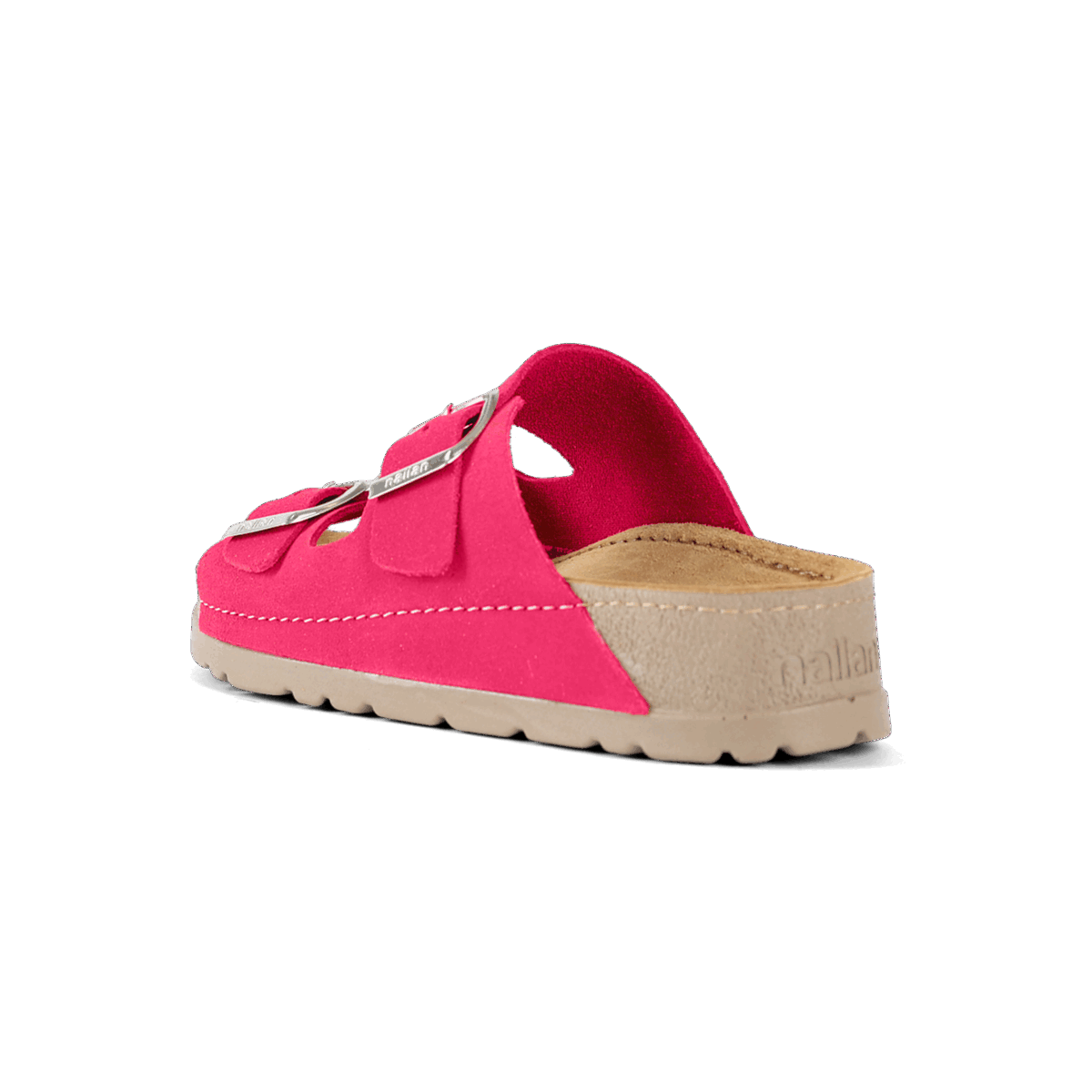 NALLAN Rubik Dark Pink women's two-strap slides – view 5