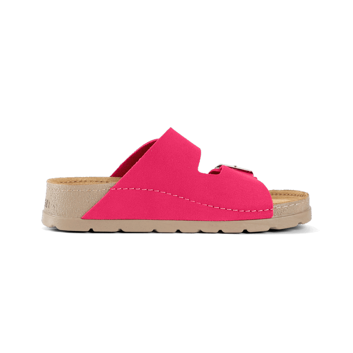 NALLAN Rubik Dark Pink women's two-strap slides – view 7