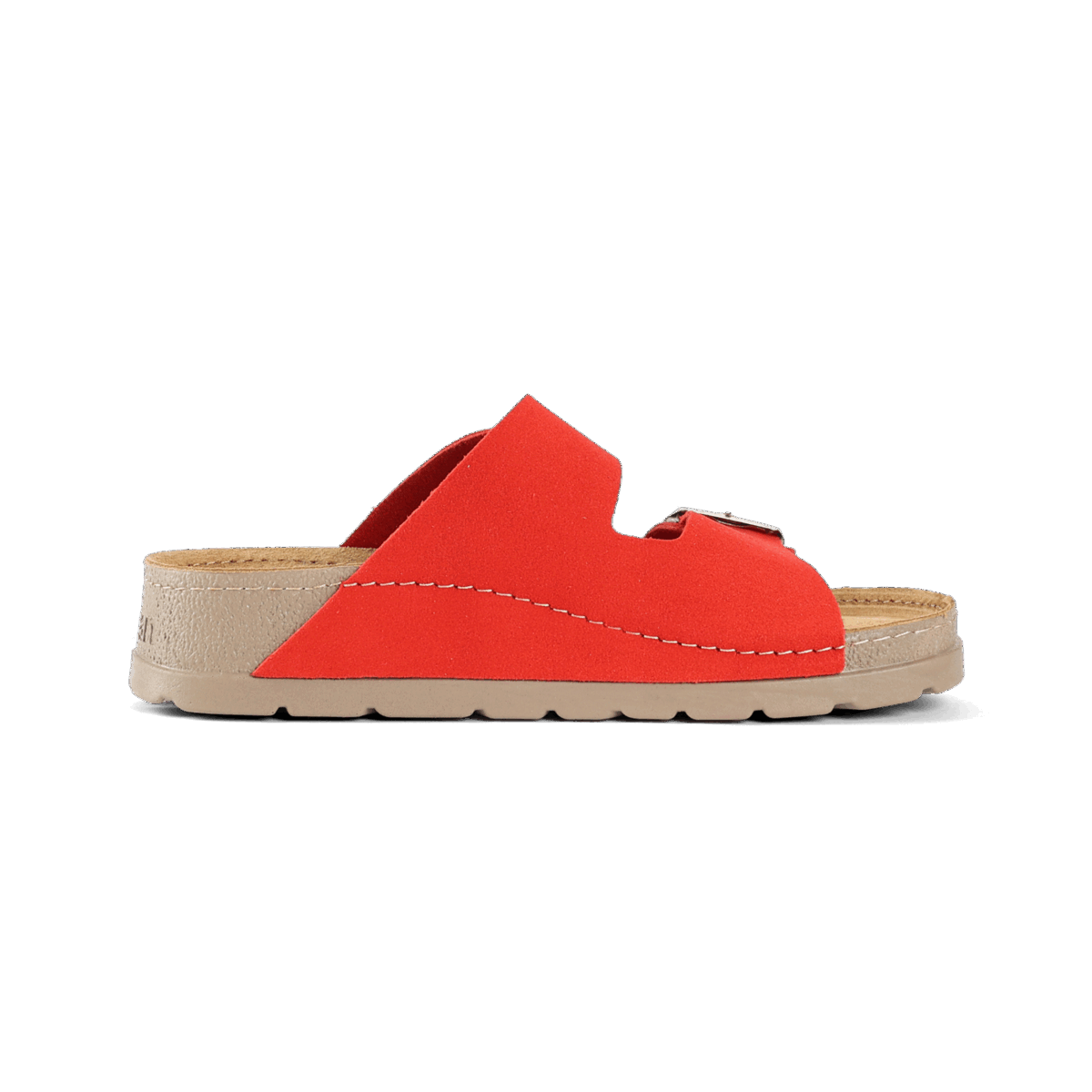 NALLAN Rubik Red Anatomic women's two-strap slides – view 7