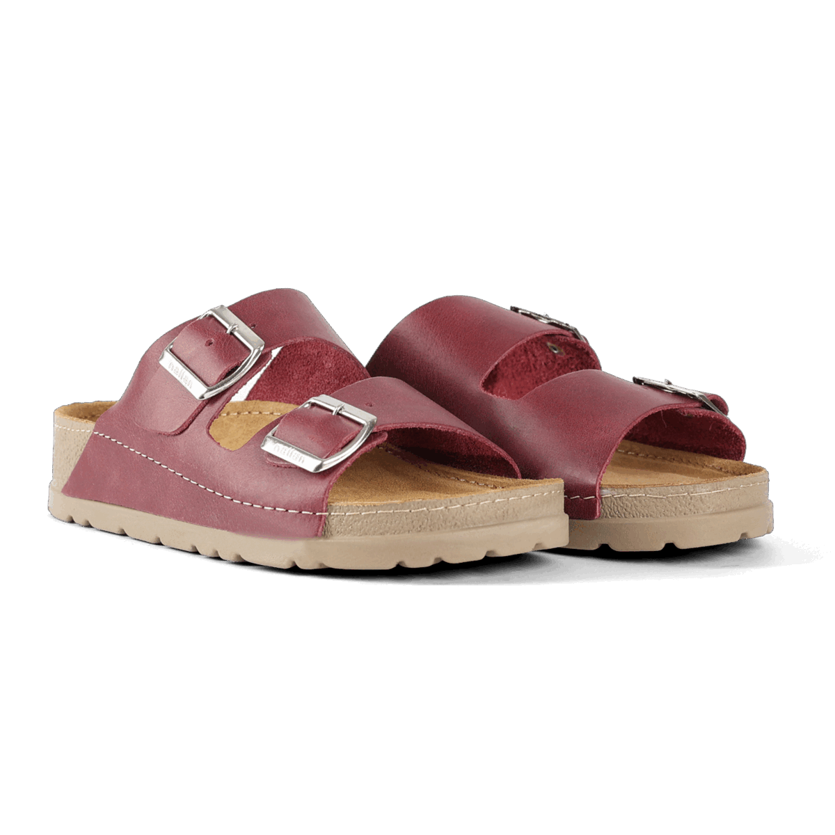 NALLAN Rubik Velvet women's two-strap slides