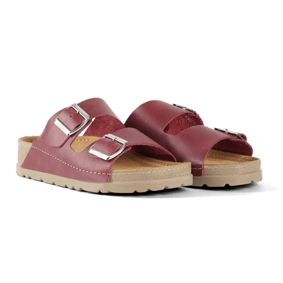 NALLAN Rubik Velvet women's two-strap slides