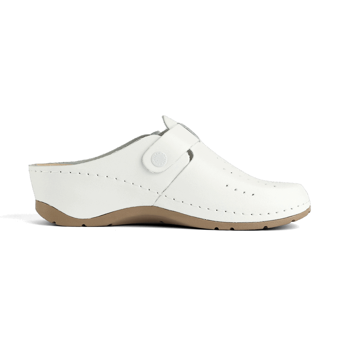 NALLAN Alba White women's clogs – view 5