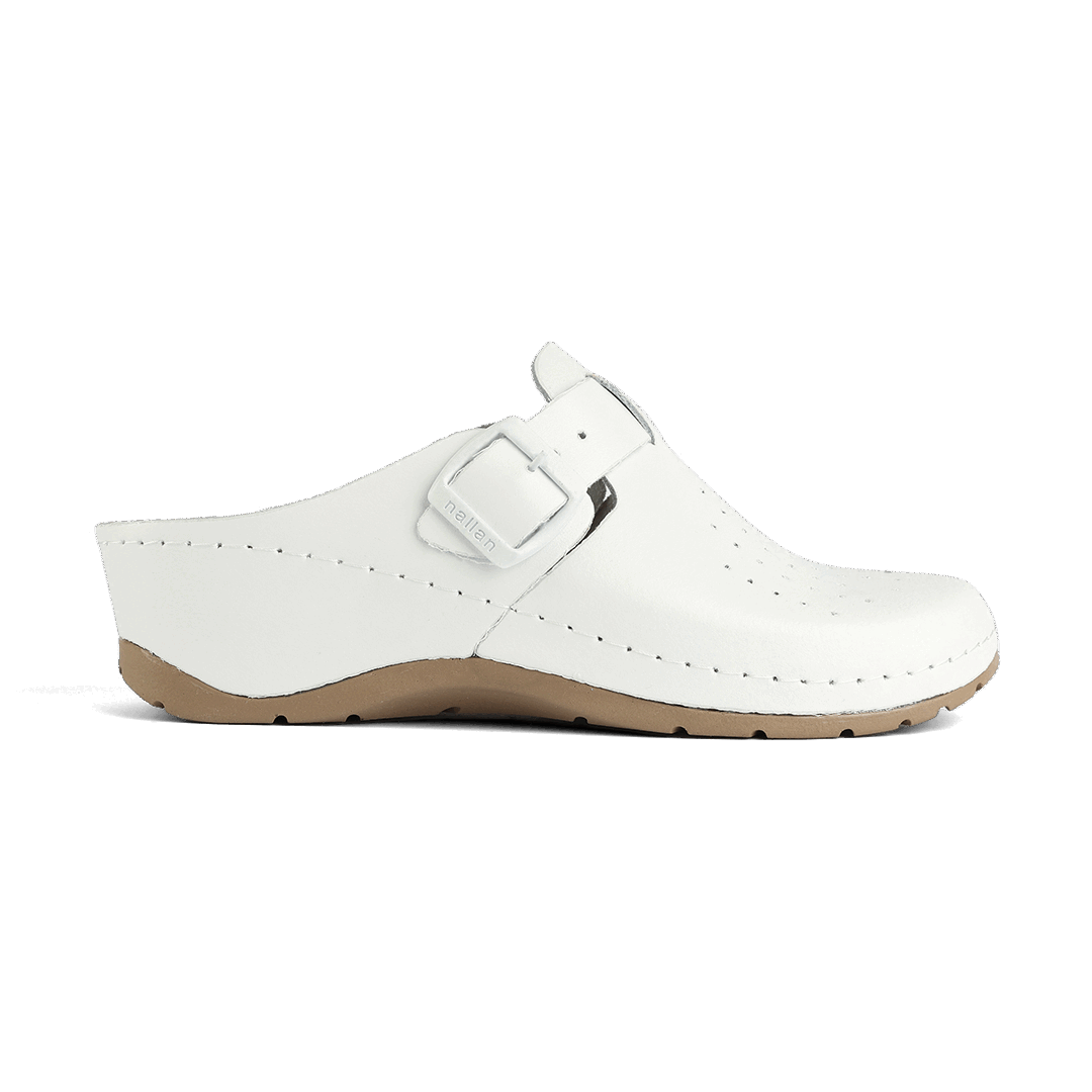 NALLAN Alba White women's clogs – view 6