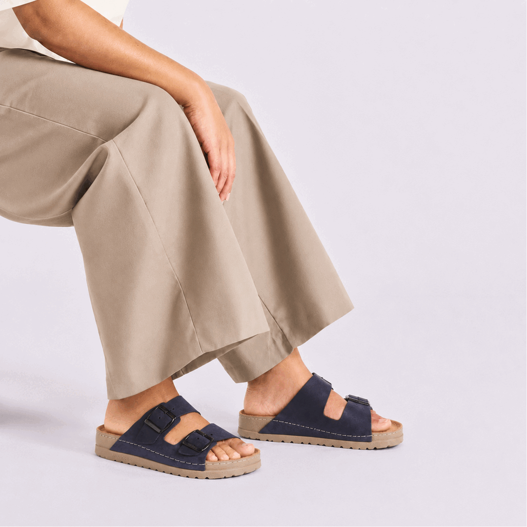NALLAN Rubik Yale women's two-strap slides – view 2