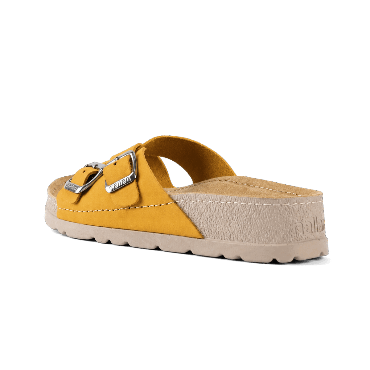 NALLAN Serena Camel women's leather slides – view 5