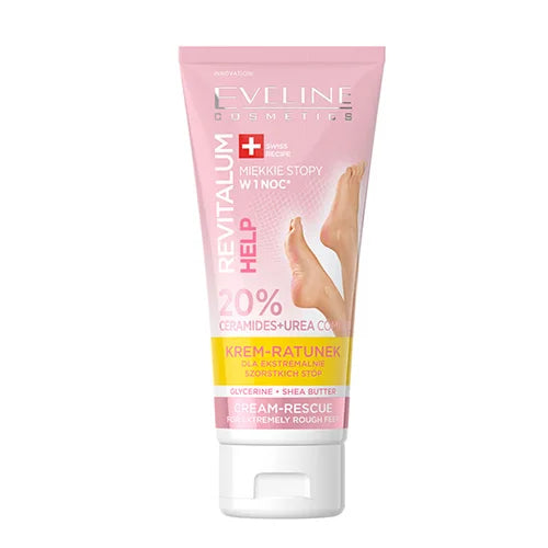Eveline Revitalum 20 % Ceramidi & Urea – krema-spas za stopala sa izrazito grubom kožom 75 ml