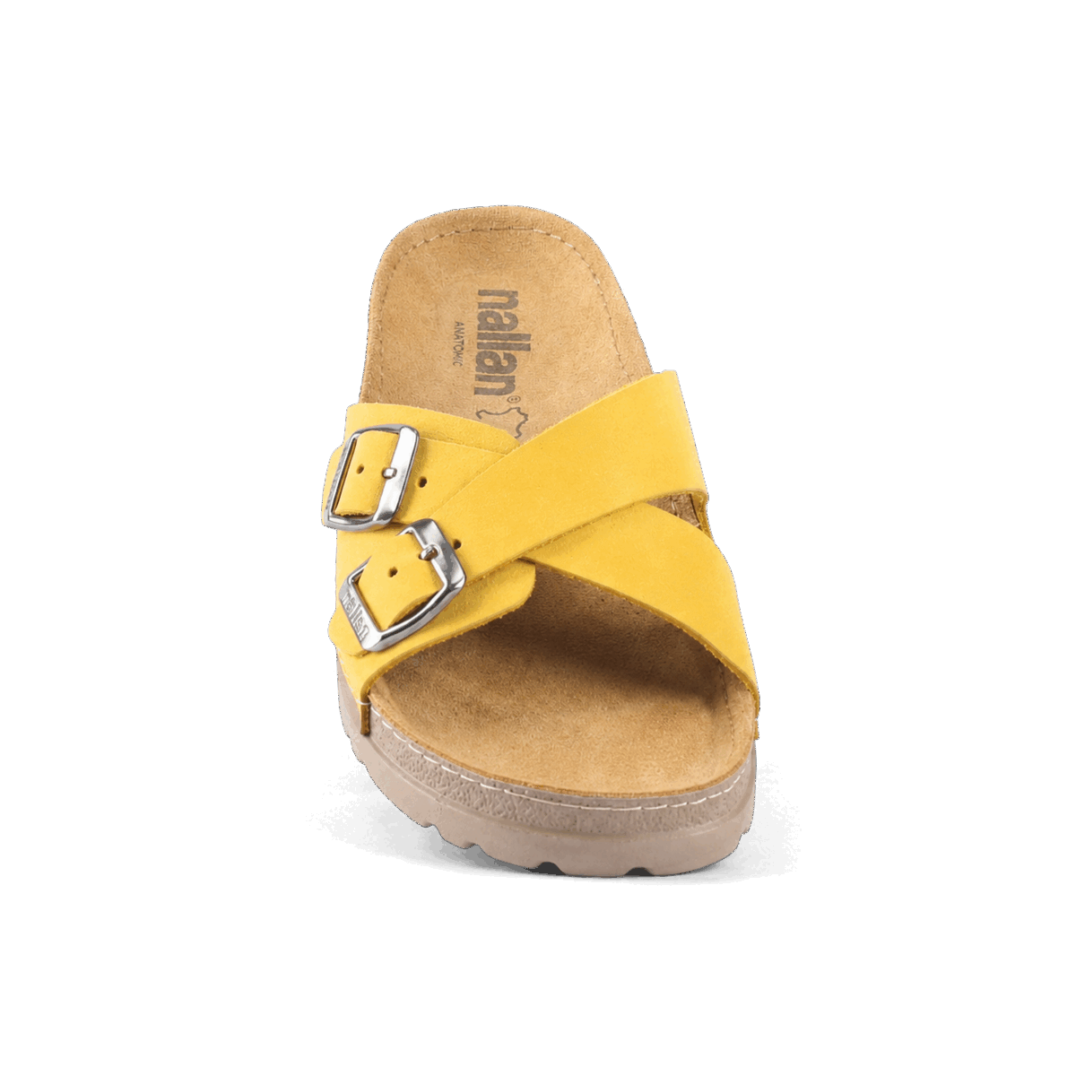 NALLAN Serena Yellow women's leather slides – view 8